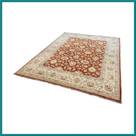 7ft 11in × 9ft 11 In Pak-veg Hand-knotted Floral Wool Area Rug