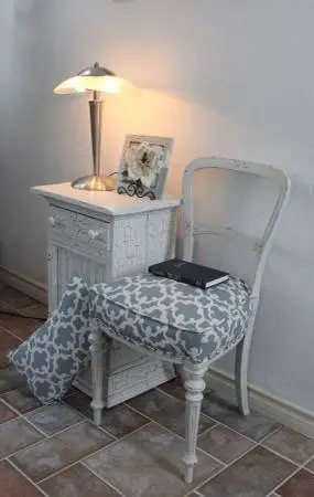 *Lovely Custom Painted And Reupholstered Vintage Chair