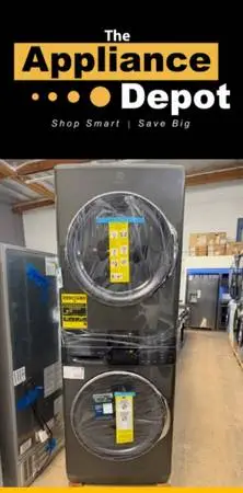 New Electrolux Laundry Tower Washer & Electric Dryer