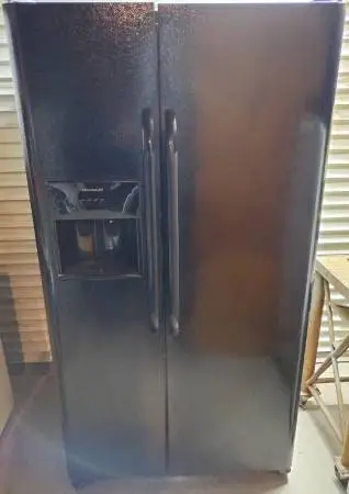 Black Frigidaire Side By Side Refrigerator-Includes Delivery & Install