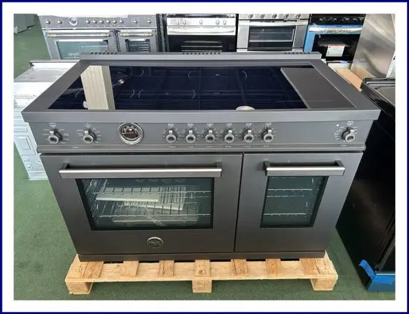 Bertazzoni Professional Series 48 In. Induction Range- Black Carbonio