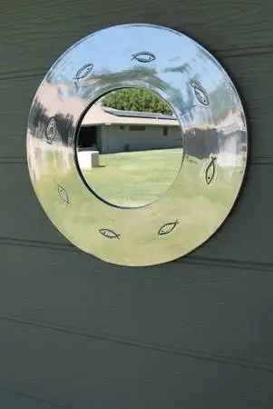 20 Round Wall Mounted Decorative Metal Mirror