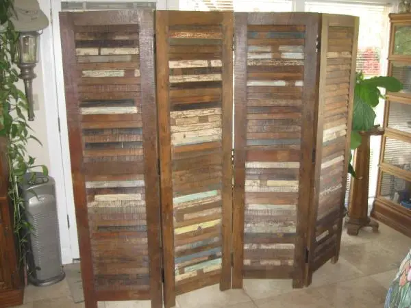 Rustic SW Style Solid Wood Screen/Room Divider