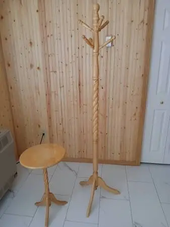 Coat Rack and Table