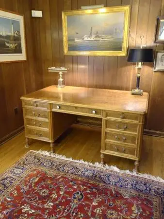 Doten-Dunton Antique Executive Walnut Office Desk 1920’s w/ chair