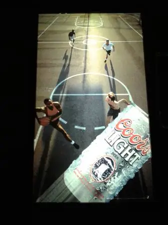 coors light basketball lighted sign