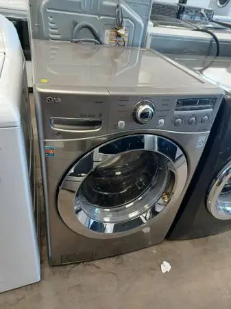 LG Silver Front Load Electric Washer