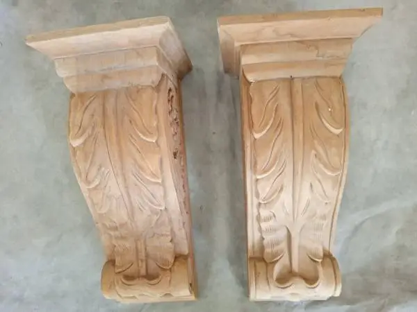 Wooden Korbels for Shelving – Hand Carved