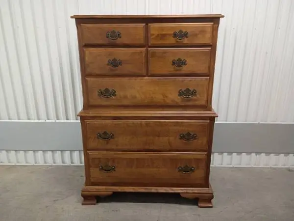 Ethan Allen Chest of Drawers Highboy Dresser - American Traditional