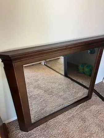 BRAND NEW CHERRY OAK MIRROR