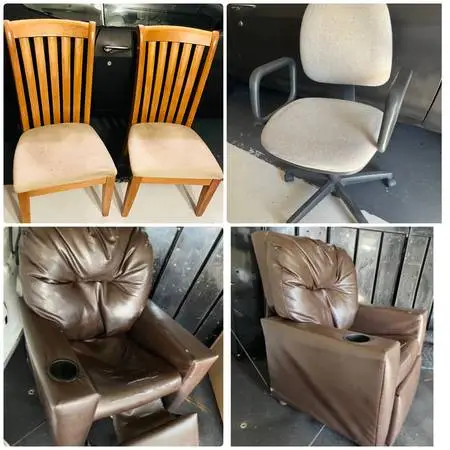 Chairs and mini recliner bundle
