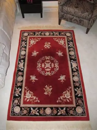 Vintage Hand Made Oriental Wool Rug
