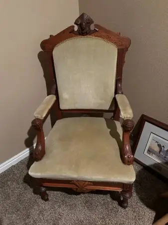 Eastlake Victorian Chair Vintage