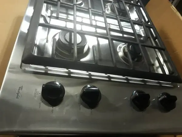 Stainless Whirlpool Gas Cooktop- Includes Delivery & Install