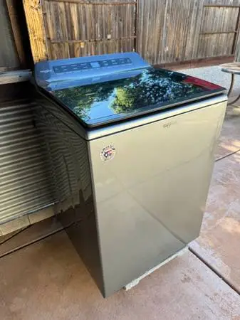 Gray Whirlpool Top Load Washer