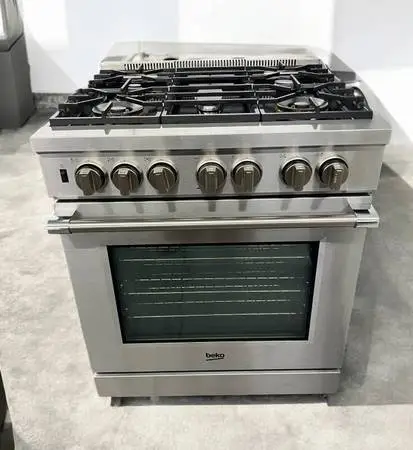 Beko Range - NEW - 30 Stainless Steel Dual Fuel