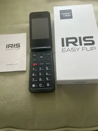 NEW IN BOX IRIS EASY FLIP CONSUMER CELLULAR PHONE