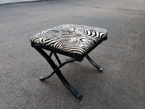 Zebra Print Foot Stool