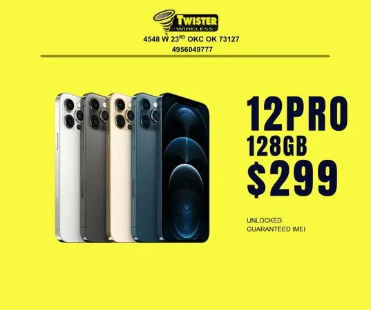 iPhone 12 Pro 128GB — Only $299 | Works on Any Carrier | Twister Wireless