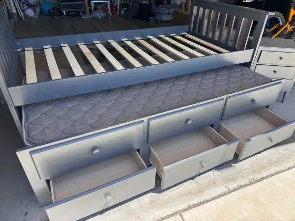 Painted Trundle Bed