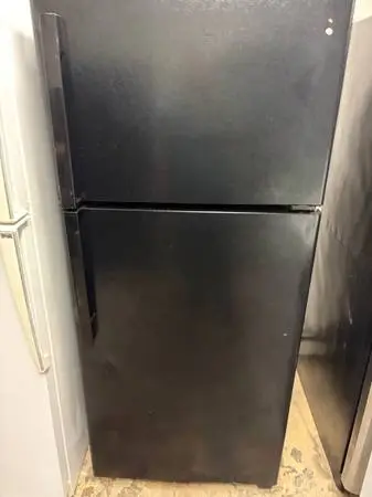 2022 Black 28 Wide GE Refrigerator Top Mount