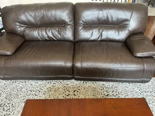 Power Leather Sofa and Loveseat