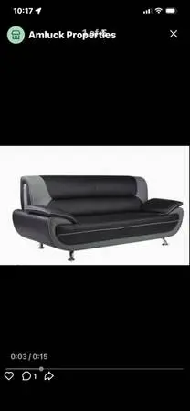 Modern like new  Sofa and chair
