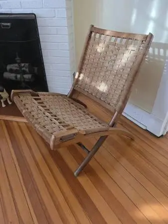 Hans Wenger Style Rope Chair 50s Modern