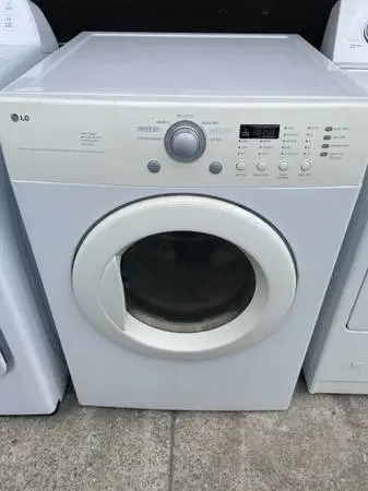 White lg gas dryer
