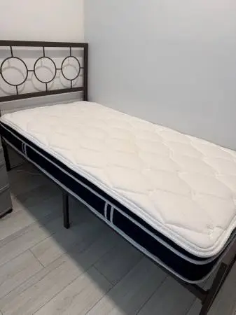 Wade Logan Avren Oriental tyle bed w new mattress - Assembled