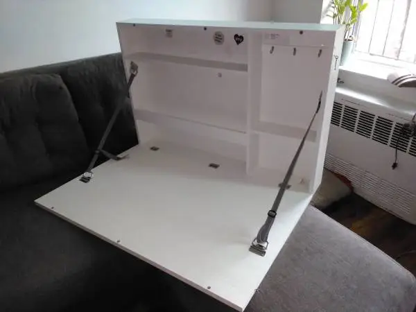 Wall Mounted Folding Desk with Chalkboard