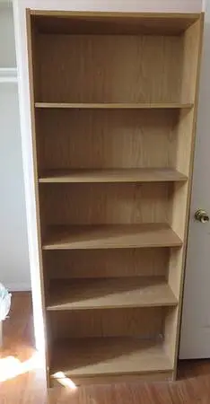 TALL 5-Shelf Bookcase with Adjustable Shelves 71.5H Bookshelf