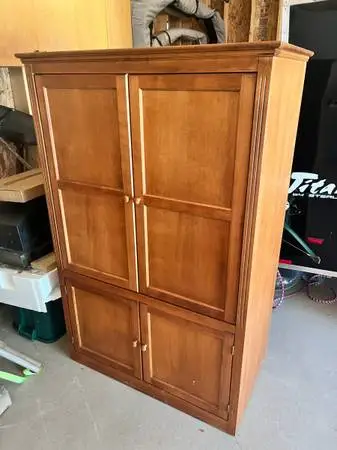 Wood Armoire cabinent, real wood
