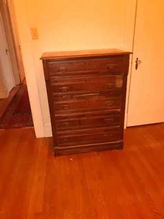 Small wood dresser, arts and crafts look
