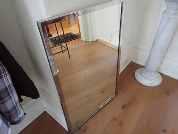 Restoration Hardware 35x24 Heavy Mirror Stainless Steel
