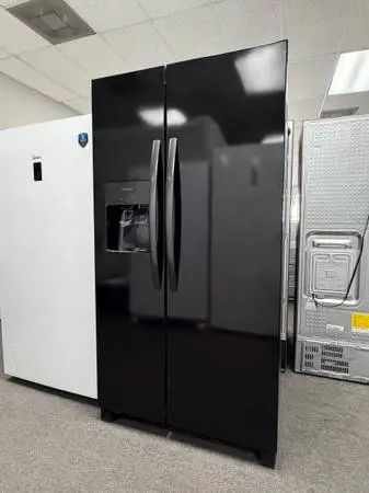 Refrigerator black side by side