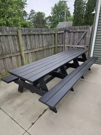 12 foot custom picnic table amish built polywood