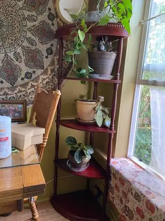 Corner plant stand