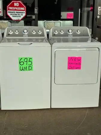 Washer Dryer set (NEW 2025 GE, oversized, warranty delivr call text