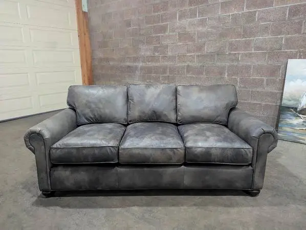 Restoration Hardware Premium Cigar Leather Sofa DELIVERY AVAILABLE