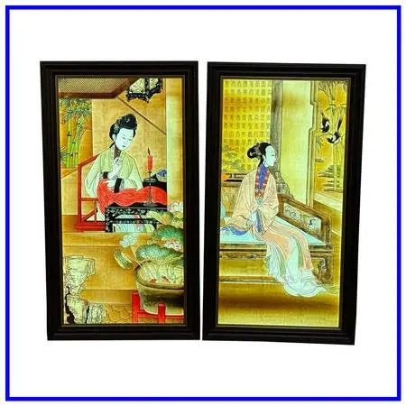 Qing Dynasty Style “beauties Of Prince Yong” Backlit Decorative Pa