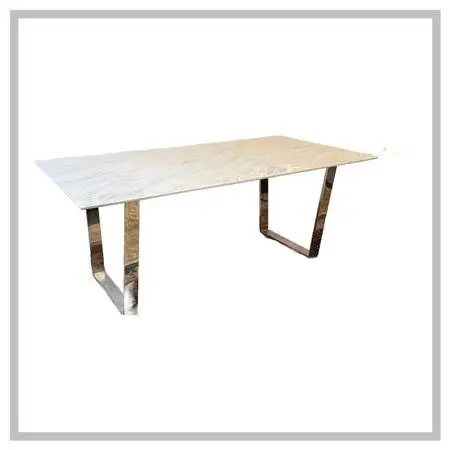 Modern Italian Faux Marble Dining Table