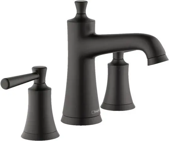 Hansgrohe Joleena 1.2 GPM Widespread Deck Mounted Bathroom Faucet, BLK
