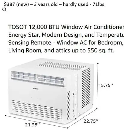 Air Conditioner 12,000 btu