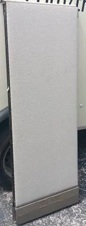 Herman MIller Cubicle Partitions-Wall Panels,63 High,24W,Light Gray,Gr