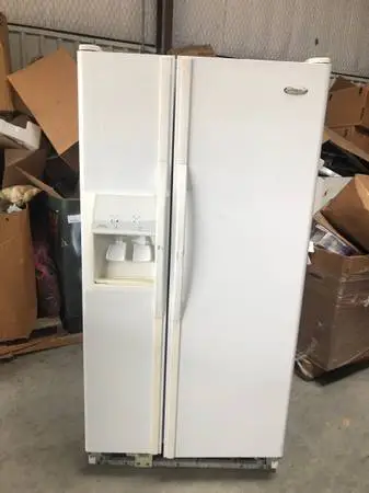 Whirlpool Refrigerator 22 Cu Ft Side by Side Ice Maker Water Dispenser