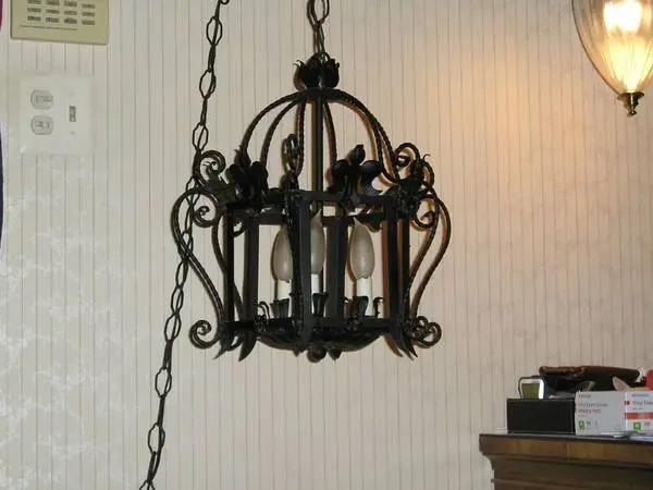 Black Chandelier, Cedar Chest