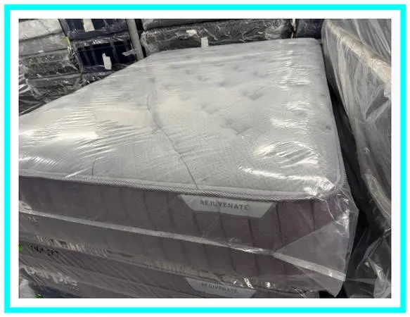 QUEEN SIZE PURPLE LUXE REJUVENATE MATTRESS & BOX SPRING BED SET