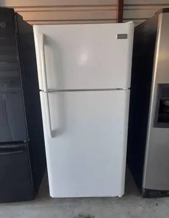 White Frigidaire Refrigerator And Freezer