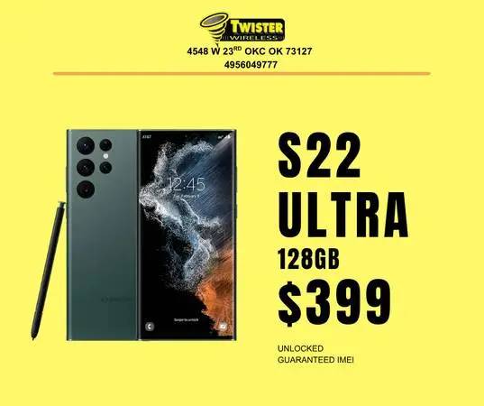 Samsung Galaxy S22 Ultra 128GB — Only $399 | Unlocked for Any Carrier | Twiste